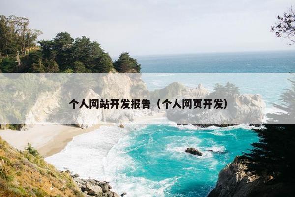 个人网站开发报告（个人网页开发）