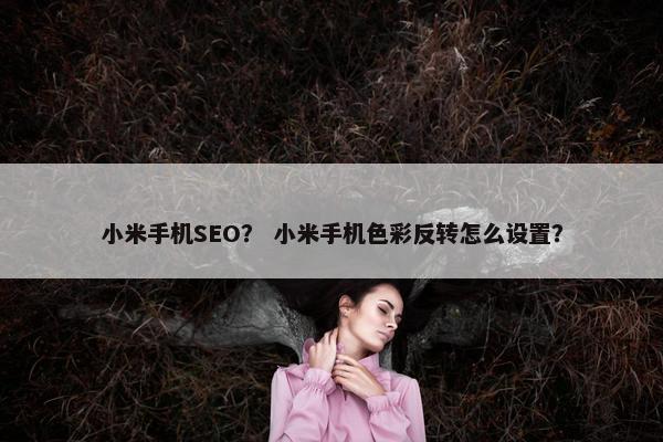 小米手机SEO？ 小米手机色彩反转怎么设置？