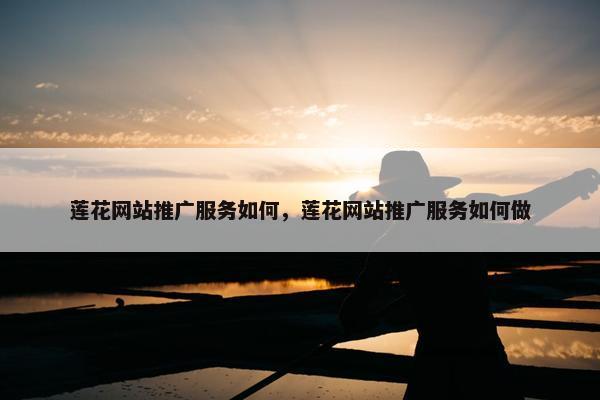 莲花网站推广服务如何，莲花网站推广服务如何做