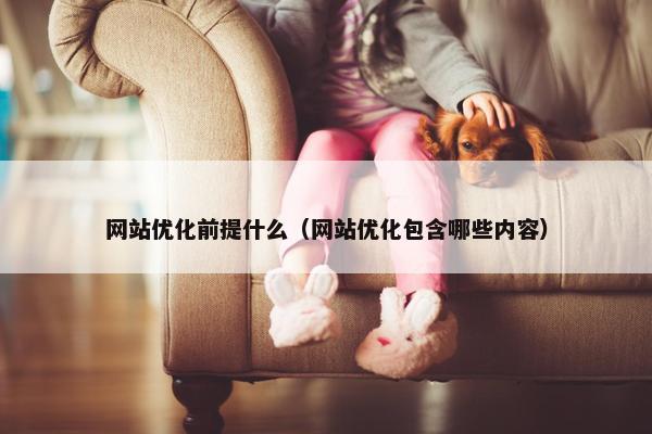 网站优化前提什么（网站优化包含哪些内容）