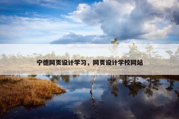 宁德网页设计学习，网页设计学校网站