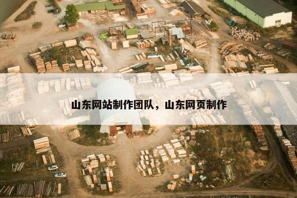 山东网站制作团队，山东网页制作