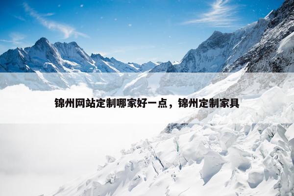 锦州网站定制哪家好一点，锦州定制家具