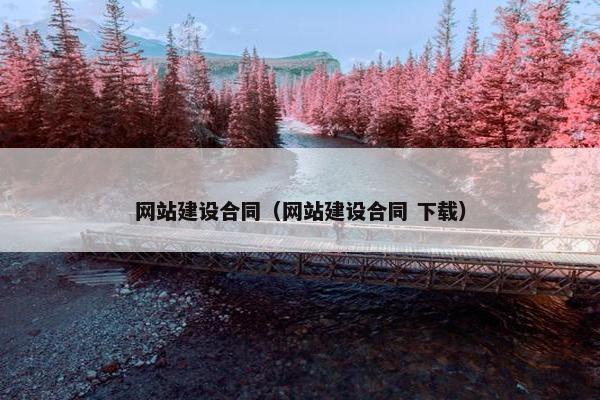 网站建设合同（网站建设合同 下载）