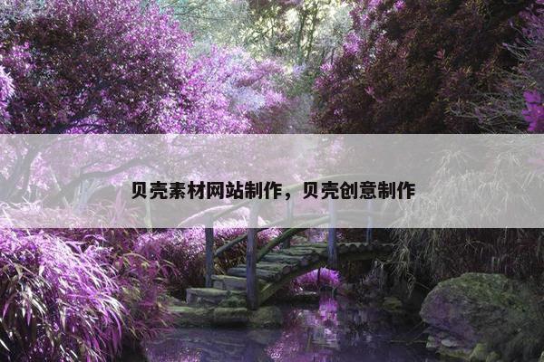 贝壳素材网站制作，贝壳创意制作