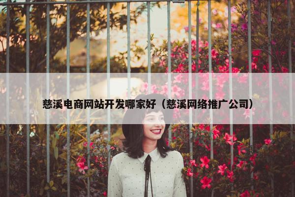 慈溪电商网站开发哪家好（慈溪网络推广公司）