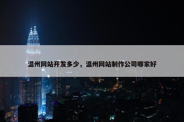 温州网站开发多少，温州网站制作公司哪家好