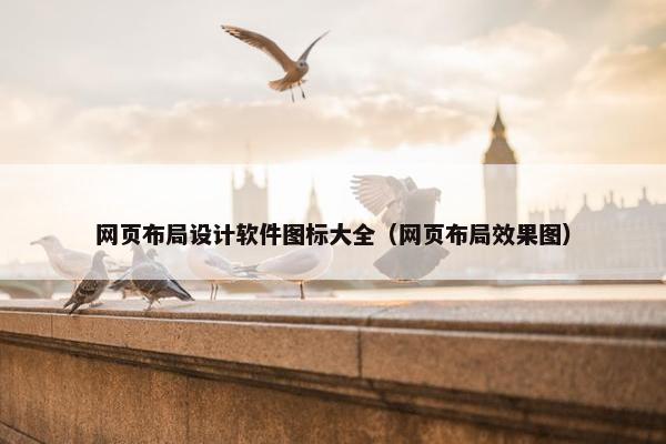 网页布局设计软件图标大全（网页布局效果图）