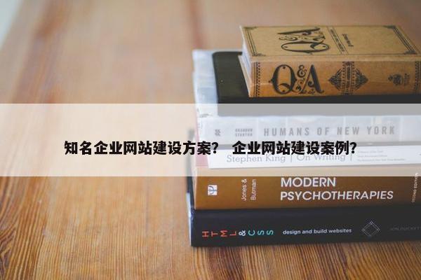 知名企业网站建设方案？ 企业网站建设案例？