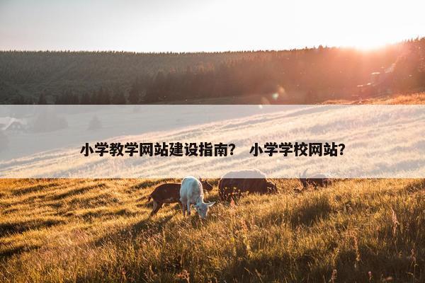小学教学网站建设指南？ 小学学校网站？