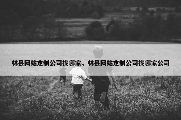 林县网站定制公司找哪家，林县网站定制公司找哪家公司