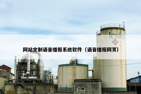 网站定制语音播报系统软件（语音播报网页）