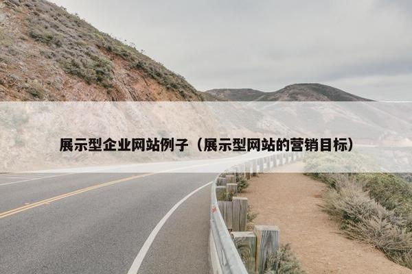 展示型企业网站例子（展示型网站的营销目标）
