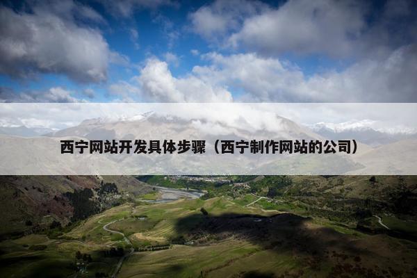 西宁网站开发具体步骤（西宁制作网站的公司）