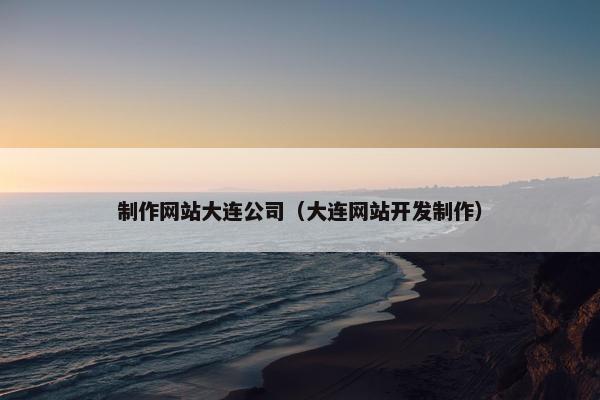 制作网站大连公司（大连网站开发制作）