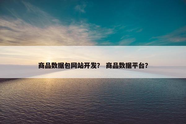 商品数据包网站开发？ 商品数据平台？