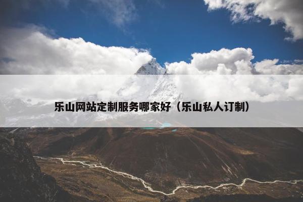 乐山网站定制服务哪家好（乐山私人订制）