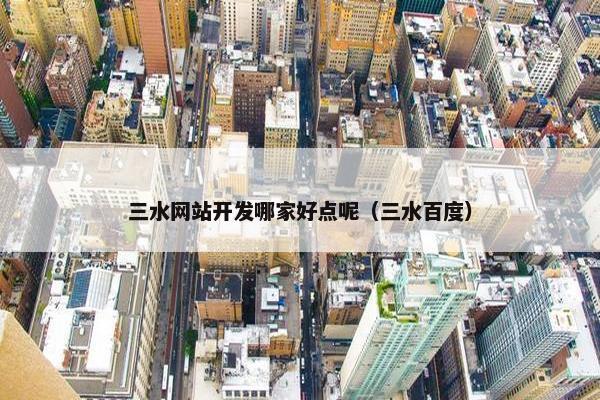 三水网站开发哪家好点呢（三水百度）