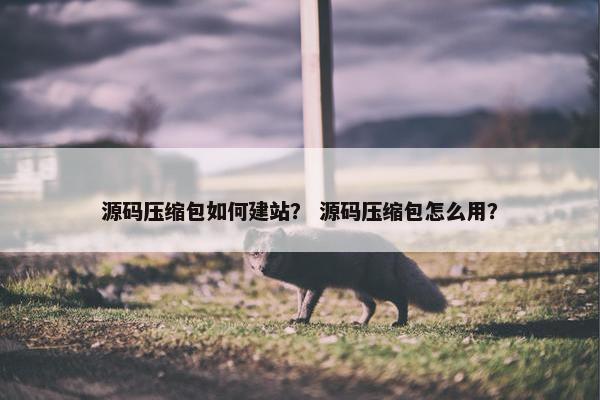 源码压缩包如何建站？ 源码压缩包怎么用？