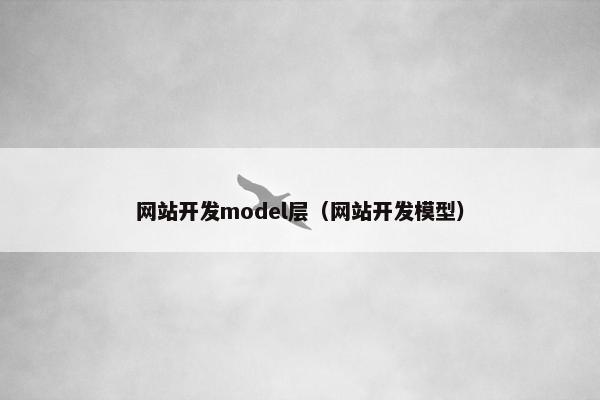 网站开发model层（网站开发模型）