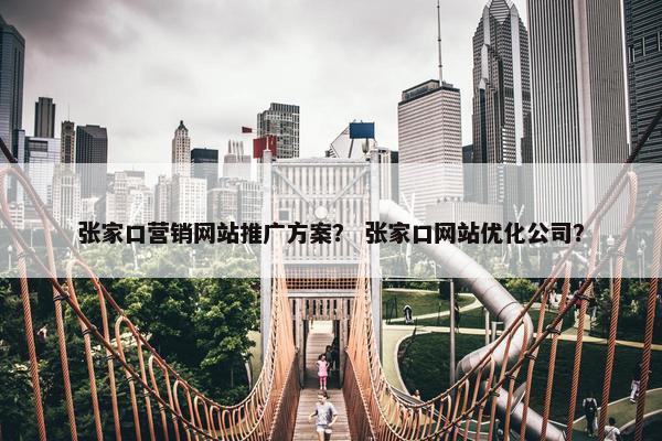 张家口营销网站推广方案？ 张家口网站优化公司？