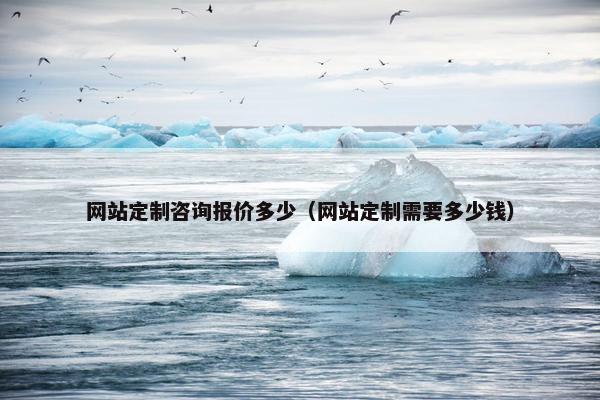 网站定制咨询报价多少（网站定制需要多少钱）