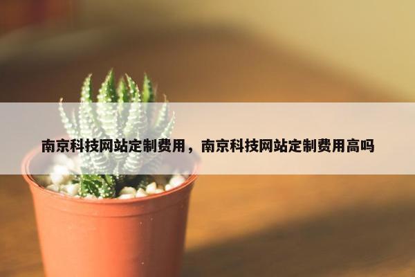 南京科技网站定制费用，南京科技网站定制费用高吗