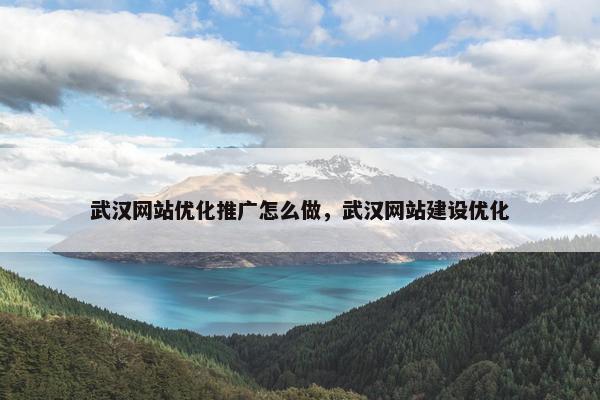 武汉网站优化推广怎么做，武汉网站建设优化