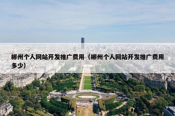 郴州个人网站开发推广费用（郴州个人网站开发推广费用多少）