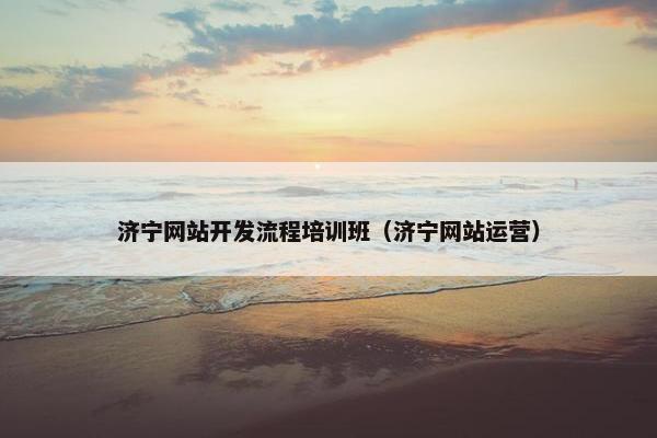 济宁网站开发流程培训班（济宁网站运营）