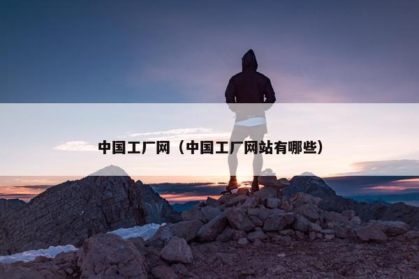 中国工厂网（中国工厂网站有哪些）