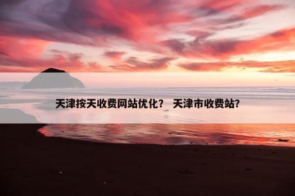 天津按天收费网站优化？ 天津市收费站？
