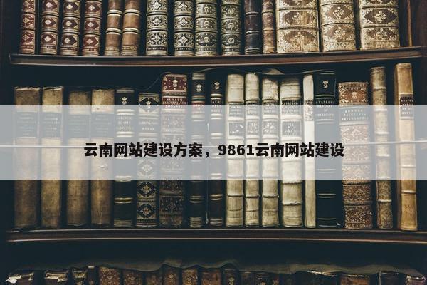 云南网站建设方案，9861云南网站建设