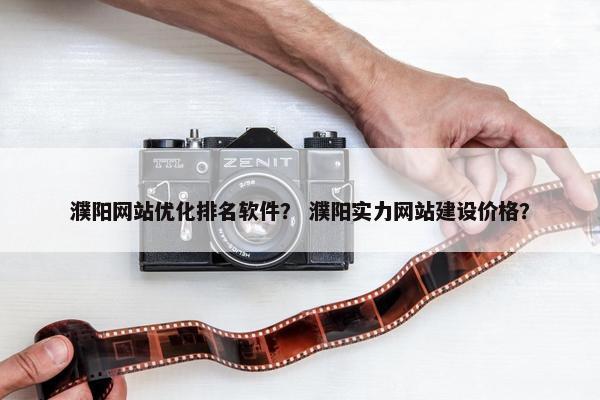 濮阳网站优化排名软件？ 濮阳实力网站建设价格？