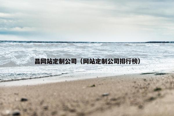 昌网站定制公司（网站定制公司排行榜）