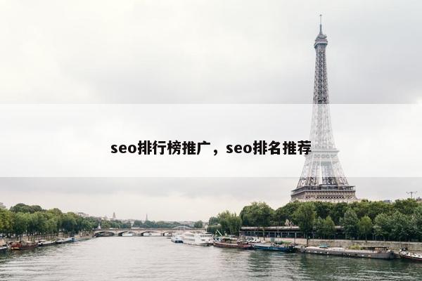 seo排行榜推广，seo排名推荐