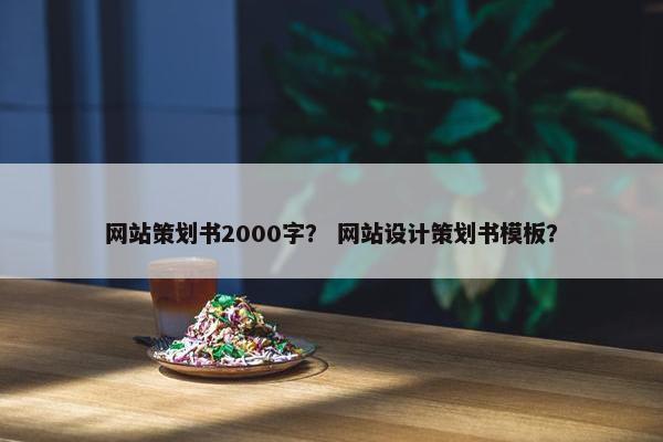 网站策划书2000字？ 网站设计策划书模板？