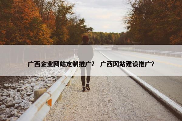 广西企业网站定制推广？ 广西网站建设推广？