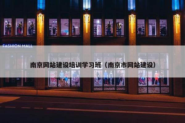 南京网站建设培训学习班（南京市网站建设）