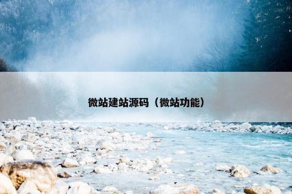 微站建站源码（微站功能）