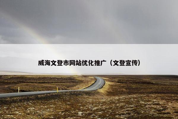 威海文登市网站优化推广（文登宣传）