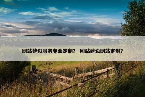 网站建设服务专业定制？ 网站建设网站定制？