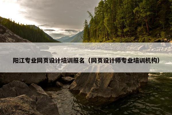 阳江专业网页设计培训报名（网页设计师专业培训机构）