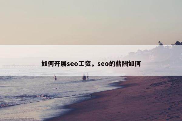 如何开展seo工资，seo的薪酬如何