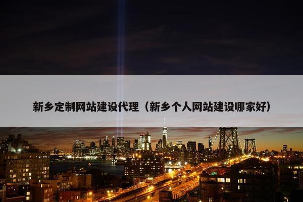 新乡定制网站建设代理（新乡个人网站建设哪家好）