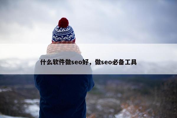 什么软件做seo好，做seo必备工具