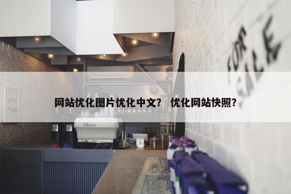 网站优化图片优化中文？ 优化网站快照？