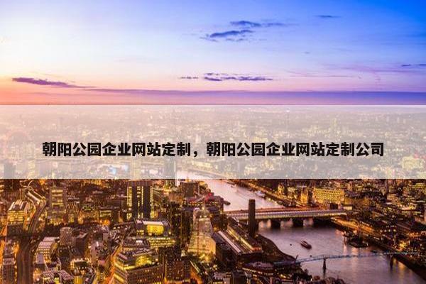 朝阳公园企业网站定制，朝阳公园企业网站定制公司