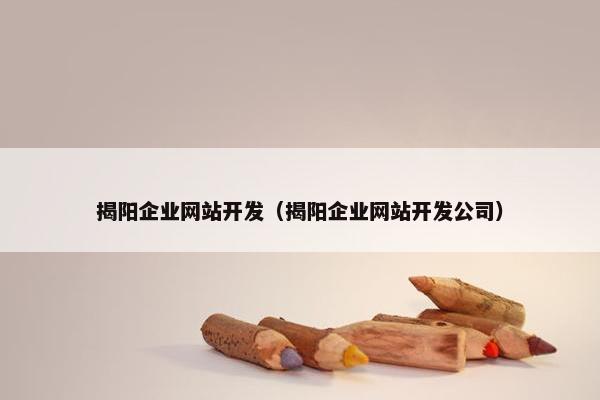 揭阳企业网站开发（揭阳企业网站开发公司）