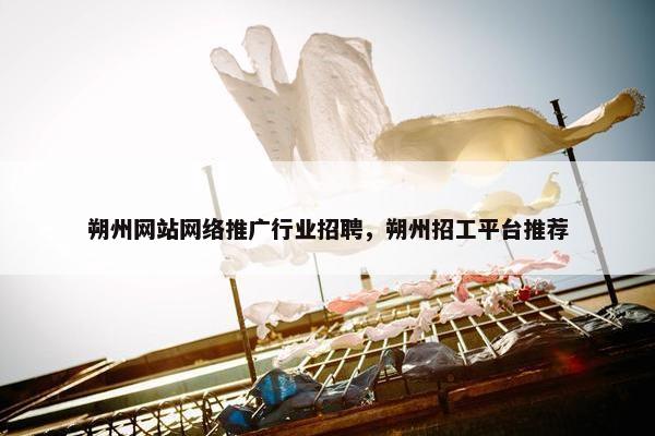 朔州网站网络推广行业招聘，朔州招工平台推荐